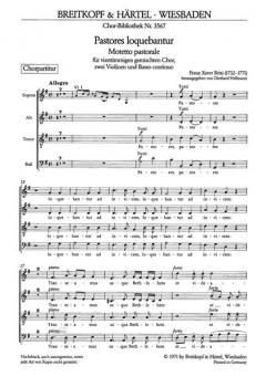 Pastores loquebantur (Franz Xaver Brixi) 