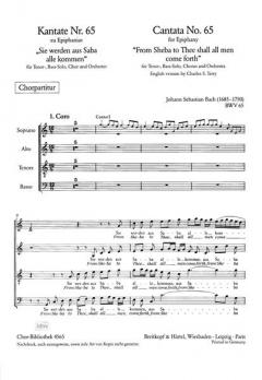 Sie werden aus Saba alle kommen (J.S. Bach) 