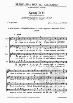 Ich bin vergnügt mit meinem Glücke (J.S. Bach) 