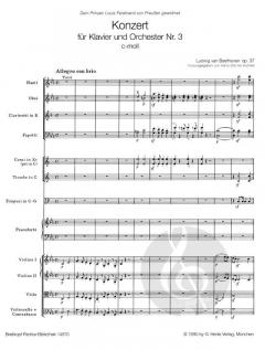 Klavierkonzert Nr. 3 c-moll op. 37 von Ludwig van Beethoven 