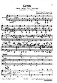 Komm, Heiliger Geist Wk 72 (Johann Nepomuk David) 