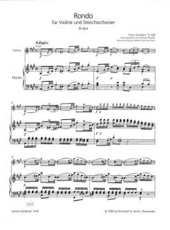 Rondo A-dur D 438 von Franz Schubert 