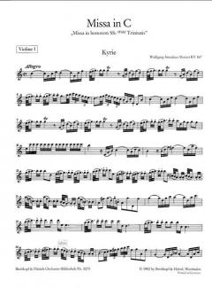 Missa in C-Dur KV 167 von Wolfgang Amadeus Mozart 