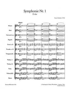 Symphonie Nr. 1 D-Dur D 82 von Franz Schubert 