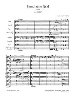Symphonie Nr. 6 D-Dur Hob I:6 von Joseph Haydn 