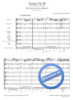 Was Gott tut, das ist wohlgetan von Johann Sebastian Bach 