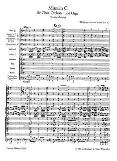 Missa in C-Dur KV 167 von Wolfgang Amadeus Mozart 