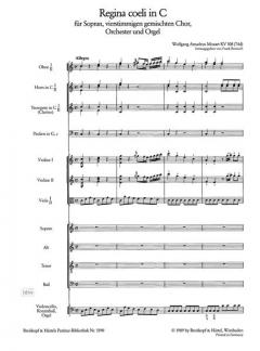 Regina coeli in C-Dur KV 108 von Wolfgang Amadeus Mozart 