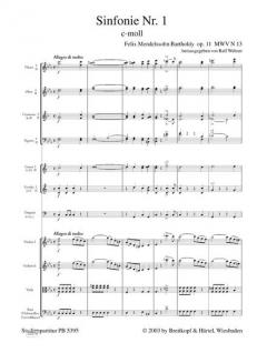 Symphonie Nr. 1 c-Moll op. 11 MWV N 13 von Felix Mendelssohn Bartholdy 