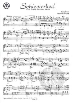 Schlesierlied (kehr ich einst zur Heimat wieder) von Rolf Wieland 