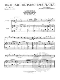 Bach For The Young Bass Player 