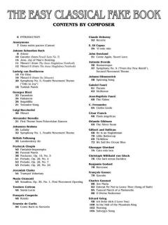 The Easy Classical Fake Book 