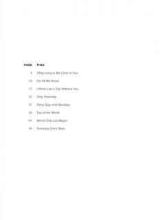 Piano Play-Along Vol. 31 von The Carpenters 