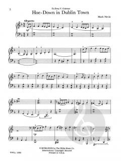 Hoe Down In Dublin Town Early Intermediate Piano Solo von Mark Nevin 