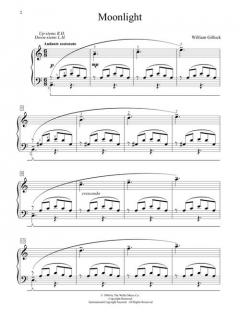 Moonlight Mid Elementary Piano Solo von William Gillock 