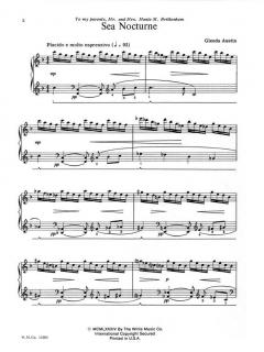 Sea Nocturne Difficult II von Glenda Austin 