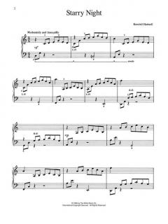 Starry Night Later Elementary Piano Solo von Randall Hartsell 