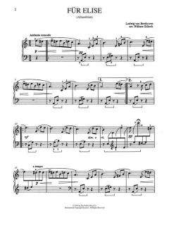 Für Elise (Albumblatt) von Ludwig van Beethoven 