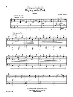 Playing In The Park Mid-Intermediate Piano Duet von William Gillock 