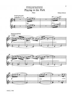 Playing In The Park Mid-Intermediate Piano Duet von William Gillock 