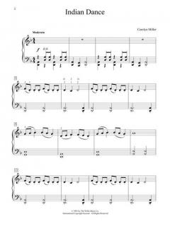 Indian Dance Primary II Piano Solo von Carolyn Miller 