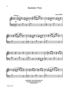 Summer Fun Piano Solo von Carolyn Miller 