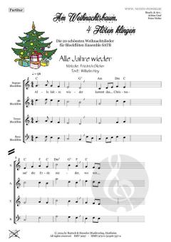 Am Weihnachtsbaum, 4 Flöten klingen 