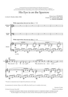His Eye is on the Sparrow von Mack Wilberg (Download) 