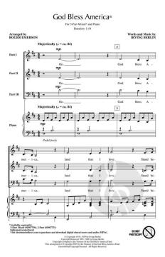 God Bless America von Irving Berlin 