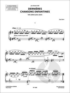 Dernières Chansons Enfantines von Guy Sacre 