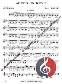 Après un rêve op. 7, No. 1 von Gabriel Fauré 