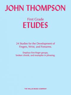 First Grade Etudes Twenty-Four Studies Piano von John Thompson 