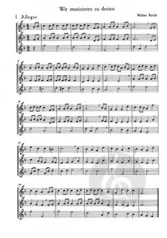 Wir musizieren zu dreien von Walter Roehr 