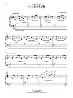 Mission Bells Later Elementary Piano Solo von William Gillock 