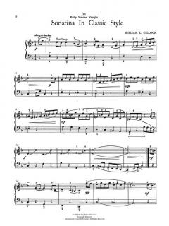 Sonatina In Classic Style Mid Intermediate Piano Solo von William Gillock 