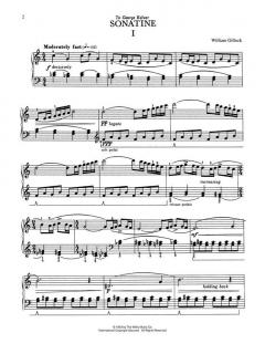 Sonatine Mid Intermediate Piano Solo von William Gillock 