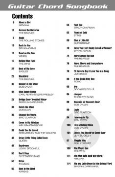 Acoustic Rock Guitar Chord Songbook 