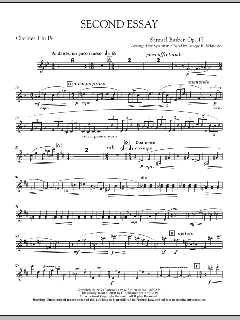 Second Essay von Samuel Barber (Download) 