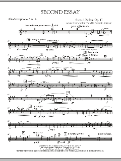 Second Essay von Samuel Barber (Download) 