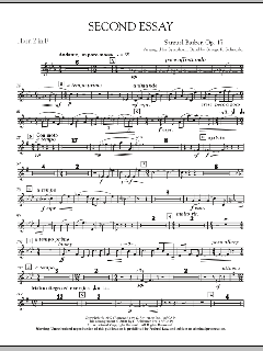 Second Essay von Samuel Barber (Download) 