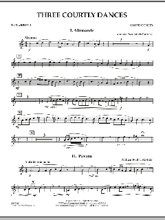 Three Courtly Dances (Download) 