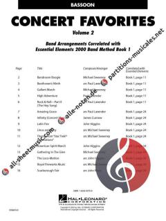 Concert Favorites Vol. 2 Bassoon 