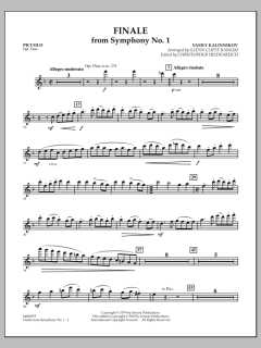 Finale From Symphony No. 1 von Basile Kalinnikov (Download) 