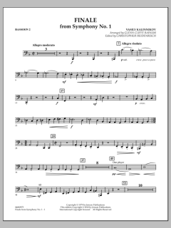 Finale From Symphony No. 1 von Basile Kalinnikov (Download) 