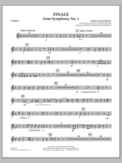 Finale From Symphony No. 1 von Basile Kalinnikov (Download) 