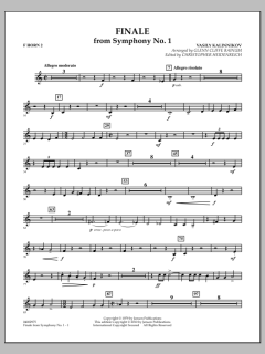 Finale From Symphony No. 1 von Basile Kalinnikov (Download) 