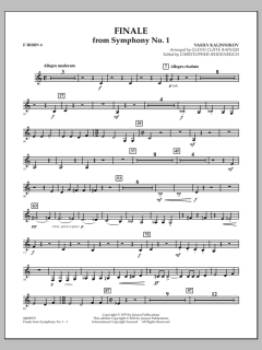 Finale From Symphony No. 1 von Basile Kalinnikov (Download) 
