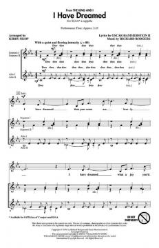 I Have Dreamed From The King And I (Rodgers & Hammerstein) 