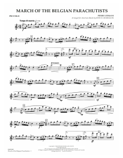 March Of The Belgian Parachutists von Pierre Leemans (Download) 