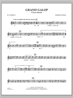 Grand Galop (Circus March) von Johnnie Vinson (Download) 